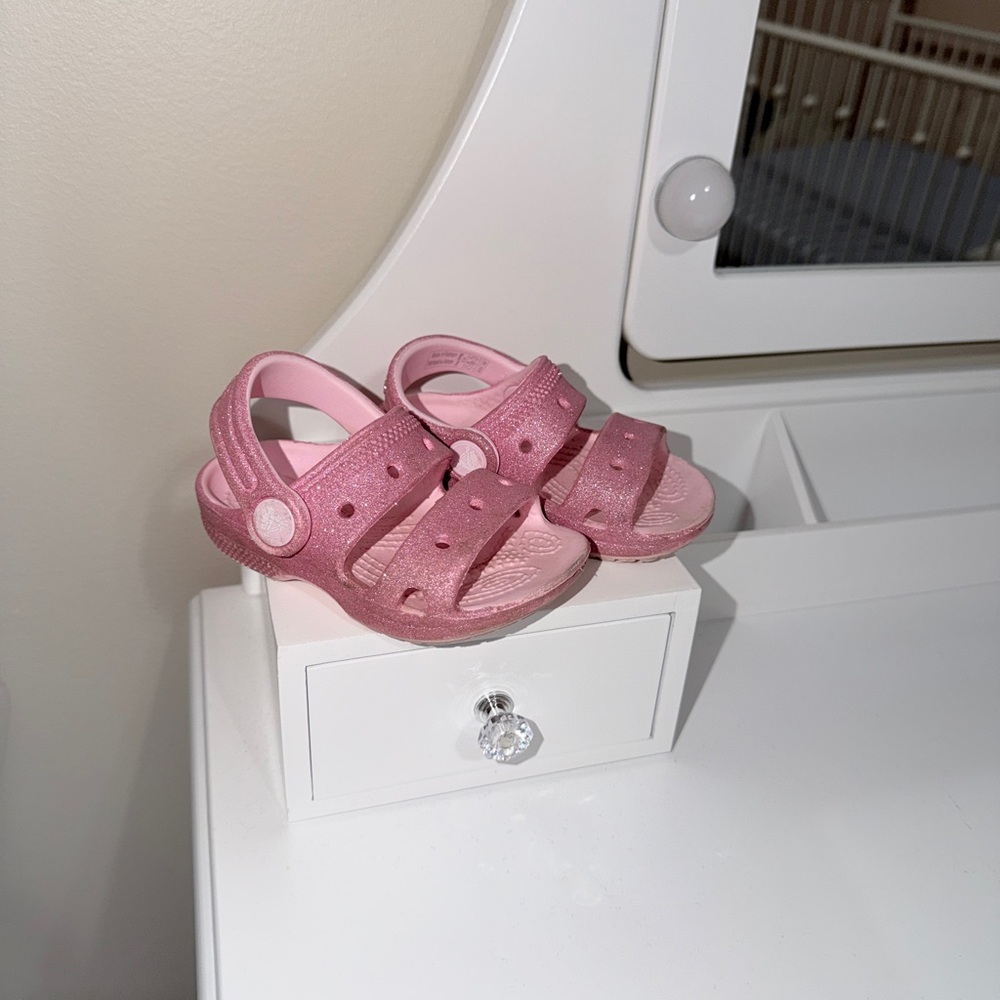 Crocs Pink Kids Sandals size 5